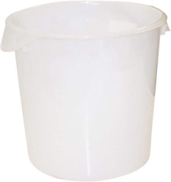 Rubbermaid - Round, White Polyethylene Food Storage Container - 11.9" High x 13.1" Wide - Makers Industrial Supply