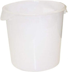 Rubbermaid - Round, White Polyethylene Food Storage Container - 11.9" High x 13.1" Wide - Makers Industrial Supply