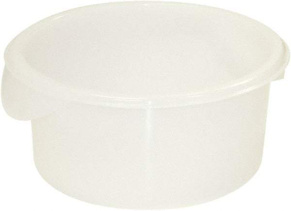 Rubbermaid - Round, White Polyethylene Food Storage Container - 10.6" High x 10" Wide - Makers Industrial Supply