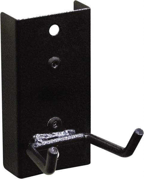 Triton - 4" Long Double Prong Tool Holder Pegboard Hook - 2" Projection, Steel - Makers Industrial Supply