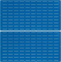 Triton - 48" Wide x 24" High, Blue Louvered Bin Panel - Use with LocBin - Makers Industrial Supply