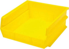 Triton - 10-7/8" Deep, Yellow Polypropylene Hopper Stacking Bin - 5" High x 11" Wide x 10-7/8" Long - Makers Industrial Supply