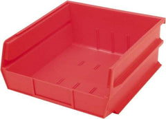 Triton - 10-7/8" Deep, Red Polypropylene Hopper Stacking Bin - 5" High x 11" Wide x 10-7/8" Long - Makers Industrial Supply