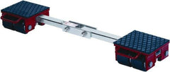 GKS - 13,200 Lb Capacity Steel Machine Dolly - 7.9" Long x 40.6" Wide x 4.3" High, 3.3" Wheels - Makers Industrial Supply