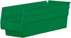 Akro-Mils - 11-5/8" Deep, Green Hopper Shelf Bin - 4" High x 4-1/8" Wide x 11-5/8" Long - Makers Industrial Supply