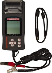 Associated Equipment - 12 Volt Battery Tester with Case & Manual - 100 to 1,700 CCA Range, 5' Cable - Makers Industrial Supply