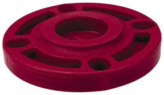 NIBCO - 3" Pipe, 7-1/2" OD, PVDF Blind Pipe Flange - Schedule 80, Red - Makers Industrial Supply