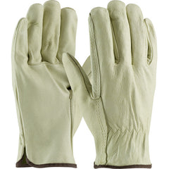 ‎70-300/L Leather Drivers Gloves - Top Grain Pigskin Leather Drivers - Industry Grade - Straight Thumb - Exact Industrial Supply