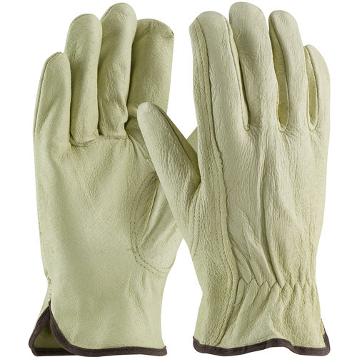 ‎70-360/XXXL Leather Drivers Gloves - Top Grain Pigskin Leather Drivers - Industry Grade - Keystone Thumb - Exact Industrial Supply