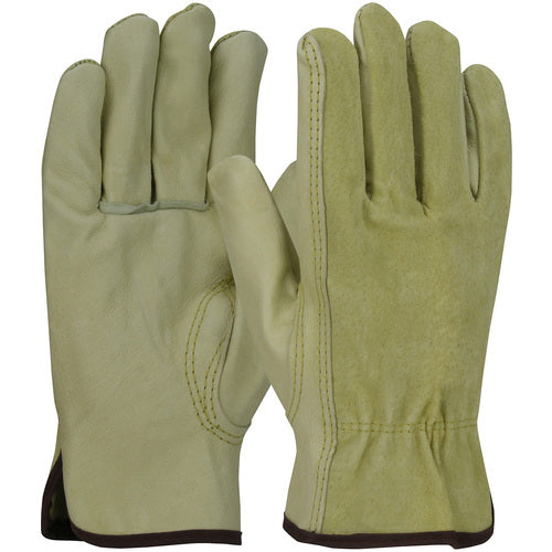 ‎70-360SB/L Leather Drivers Gloves - Top Grain Pigskin Leather Drivers - Ind Grade - Split Pig Back - Keystone - Exact Industrial Supply