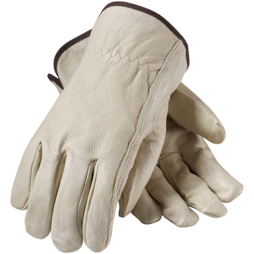 ‎70-361/XL Leather Drivers Gloves - Top Grain Pigskin Leather Drivers - Economy Grade - Keystone Thumb - Exact Industrial Supply