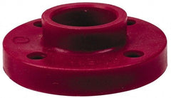 NIBCO - 2" Pipe, 6" OD, PVDF Socket Pipe Flange - Schedule 80, Red - Makers Industrial Supply