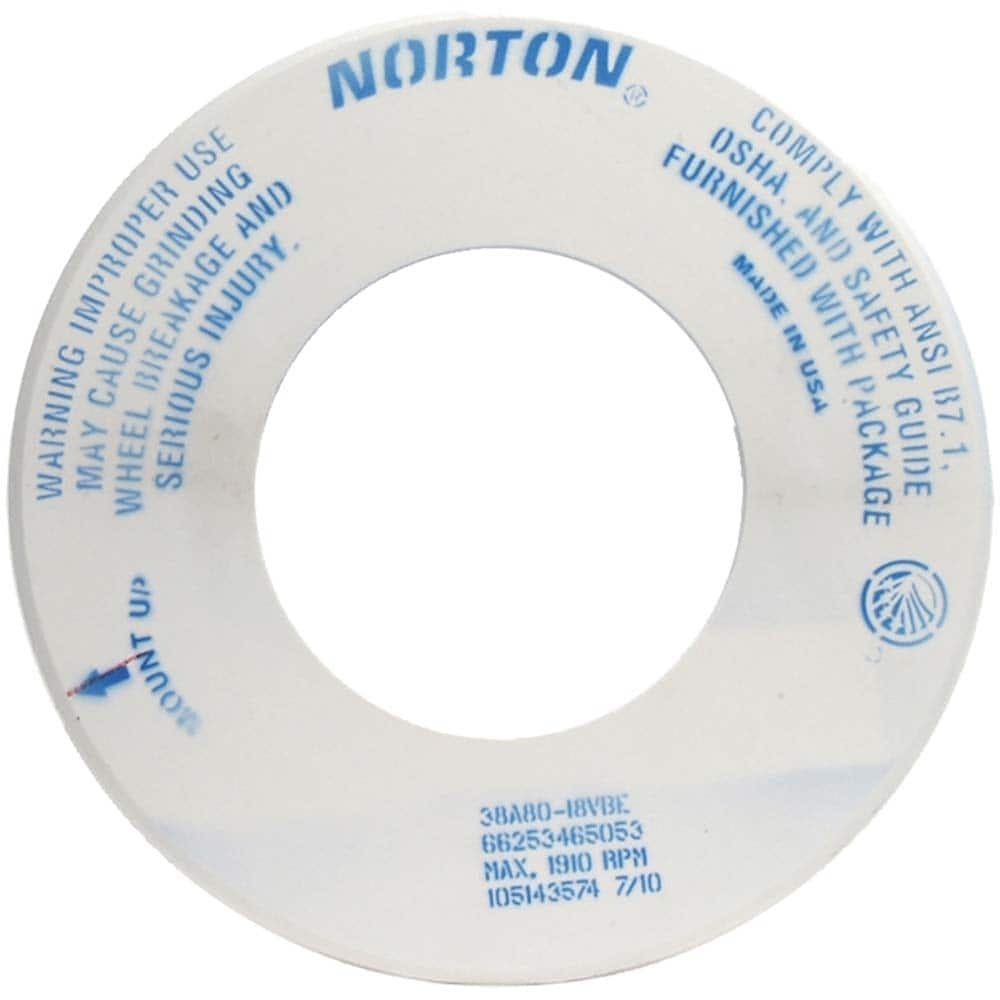 Norton - Tool & Cutter Grinding Wheels Wheel Type: Type 1 Wheel Diameter (Inch): 18 - Makers Industrial Supply