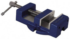 Gibraltar - 4-1/2" Jaw Width, 4" Jaw Opening Capacity, Horizontal Stationary Machine Vise - Manual Operation, 1 Station, 11-1/2" Long x 2-3/8" High x 1-1/4" Deep, 1-1/4" Jaw Height - Makers Industrial Supply