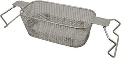 CREST ULTRASONIC - Stainless Steel Parts Washer Basket - 88.9mm High x 127mm Wide x 228.6mm Long, Use with Ultrasonic Cleaners - Makers Industrial Supply