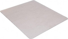 Aleco - 53" Long x 45" Wide, Chair Mat - Rectangular, Beveled Edge Style, Includes Anchorpoints - Makers Industrial Supply