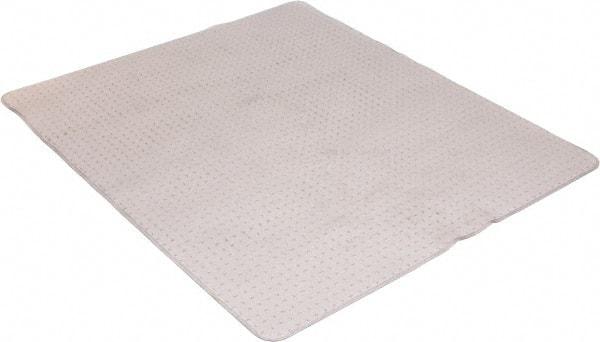 Aleco - 60" Long x 46" Wide, Chair Mat - Rectangular, Beveled Edge Style, Includes Anchorpoints - Makers Industrial Supply