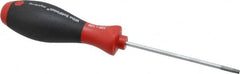 Wiha - T20 Torx Driver - 100mm Blade Length, 8-1/4" OAL, Ergonomic Handle - Makers Industrial Supply