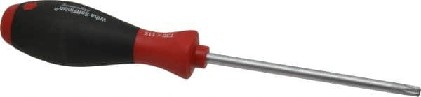 Wiha - T30 Torx Driver - 115mm Blade Length, 9-1/8" OAL, Ergonomic Handle - Makers Industrial Supply