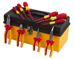 Wiha - 10 Piece Insulated Hand Tool Set - Comes in Tool Box - Makers Industrial Supply