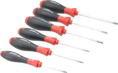 Wiha - 6 Piece Torx Screwdriver Set - Bit Sizes: Torx T8, T10, T15, T20, T25 & T30 - Makers Industrial Supply