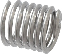 Heli-Coil - M6x1.00 Metric Coarse, 9mm OAL, Free Running Helical Insert - 6-3/4 Free Coils, Tanged, 304 Stainless Steel, Bright Finish, 1-1/2D Insert Length - Makers Industrial Supply