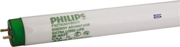 Philips - 25 Watt Fluorescent Tubular Medium Bi-Pin Lamp - 5,000°K Color Temp, 2,400 Lumens, T8, 36,000 hr Avg Life - Makers Industrial Supply