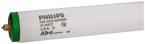 Philips - 75 Watt Fluorescent Tubular Single Pin Lamp - 4,100°K Color Temp, 5,000 Lumens, T12, 12,000 hr Avg Life - Makers Industrial Supply