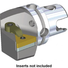 Kennametal - Right Hand Cut, Size KM40, TN.. Insert Compatiblity, Modular Turning & Profiling Cutting Unit Head - 27mm Ctr to Cutting Edge, 40mm Head Length, Through Coolant, Series M-Clamping - Makers Industrial Supply