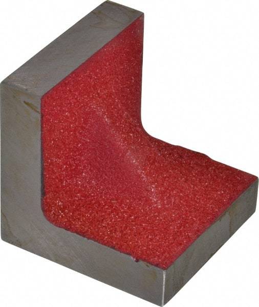 Suburban Tool - 2" Wide x 2" Deep x 2" High Cast Iron Precision-Ground Angle Plate - Standard Plate, Flat Surface, Single Web, 1/2" Thick, Single Plate - Makers Industrial Supply