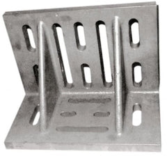 Suburban Tool - 16" Wide x 9" Deep x 12" High Cast Iron Machined Angle Plate - Slotted Plate, Through-Slots on Surface, Double Web, 1-1/8" Thick, Single Plate - Makers Industrial Supply