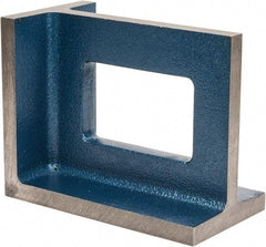 Interstate - 1 Hole, 10" High x 5-1/2" Wide x 8" Deep, Right Angle Iron - Semi-Steel, Machined, Parallel to within 0.003" per 6", Square to within 0.004" per 6" - Makers Industrial Supply