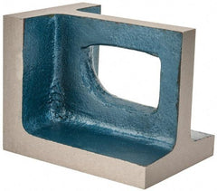 Interstate - 1 Hole, 5" High x 3-3/4" Wide x 4" Deep, Right Angle Iron - Semi-Steel, Precision Ground, Parallel & Square to within 0.0018" per 6" - Makers Industrial Supply