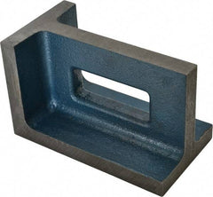 Interstate - 1 Hole, 8" High x 4-1/2" Wide x 5" Deep, Right Angle Iron - Semi-Steel, Precision Ground, Parallel & Square to within 0.0018" per 6" - Makers Industrial Supply