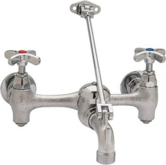 B&K Mueller - Standard, Two Handle Design, Chrome, Industrial and Laundry Faucet - Cross Handle - Makers Industrial Supply