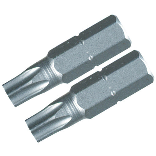 Security Torx Insert Bits. T15s × 25mm. 1/4″ Drive (2 Bit Pack). - Makers Industrial Supply