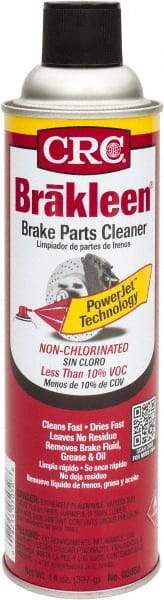 CRC - Low VOC Nonchlorinated Brake Parts Cleaner - 20 oz Aerosol Can, -100° F Freezing Point - Makers Industrial Supply