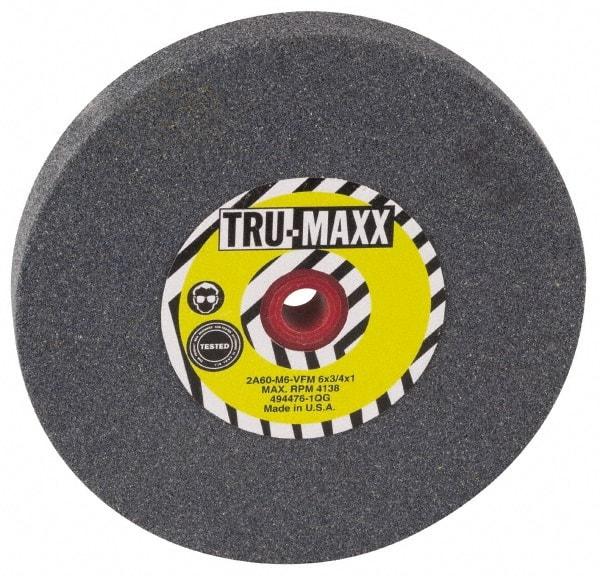 Tru-Maxx - 36 Grit Aluminum Oxide Bench & Pedestal Grinding Wheel - 12" Diam x 1-1/2" Hole x 2" Thick, 2705 Max RPM, P Hardness, Very Coarse Grade , Vitrified Bond - Makers Industrial Supply