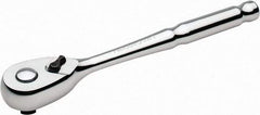 Paramount - 3/8" Drive Pear Head Quick-Release Ratchet - Chrome Finish, 8" OAL, 72 Gear Teeth - Makers Industrial Supply