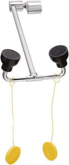 Bradley - Deck Mount, Eye & Face Wash Station - 1/2" Inlet, 30 psi Flow, 0.4 GPM Flow Rate - Makers Industrial Supply