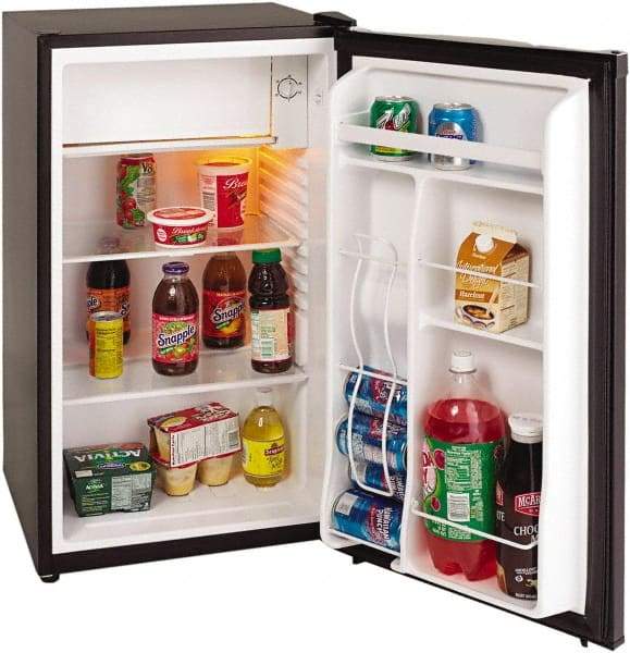 Avanti - 3.3 Cubic Ft. Black Office Refrigerator - 18-1/2 Inch Wide x 17-1/2 Inch Deep x 33-1/2 Inch High - Makers Industrial Supply