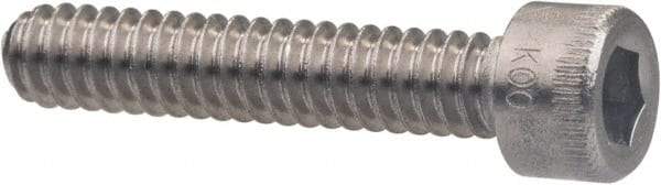 Holo-Krome - M3x0.50 Metric Coarse Hex Socket Drive, Socket Cap Screw - Grade Austenitic A4 Stainless Steel, Uncoated, Fully Threaded, 12mm Length Under Head - Makers Industrial Supply