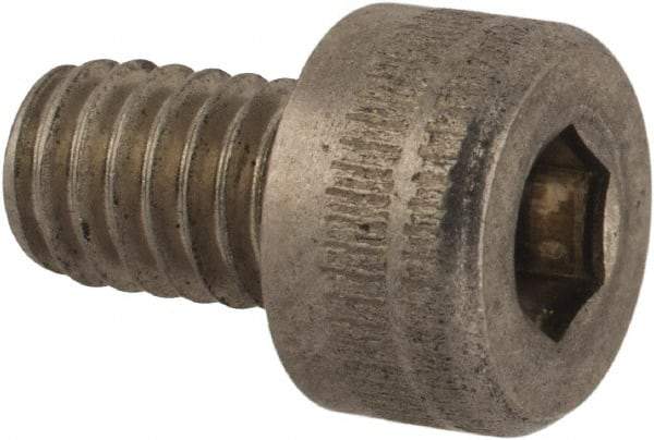 Holo-Krome - M4x0.70 Metric Coarse Hex Socket Drive, Socket Cap Screw - Grade Austenitic A4 Stainless Steel, Uncoated, Fully Threaded, 6mm Length Under Head - Makers Industrial Supply