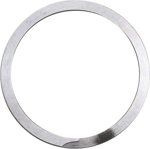 Rotor Clip - 0.062" Thick, Uncoated Finish, Stainless Steel Spiral Internal Retaining Ring - 0.068" Groove Width, 0.054" Groove Depth, 1.858" Groove Diam, Grade 302 - Makers Industrial Supply