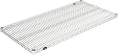 Value Collection - 36" Wide, 1.19" High, Open Shelving Accessory/Component - Zinc Finish, 18" Deep, Use with NuLine Units - Makers Industrial Supply