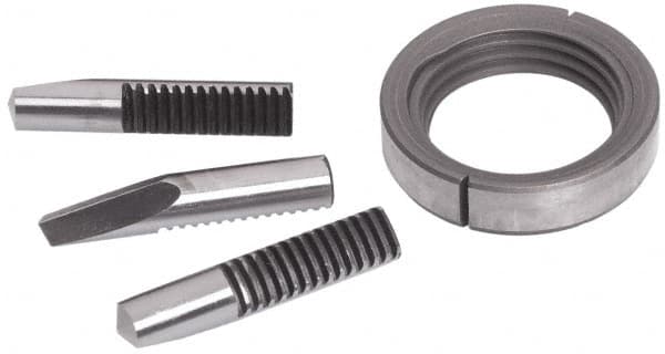 Accupro - Drill Chuck Jaw and Nut Unit - For Use with 1/2 Heavy Duty Drill Chucks - Exact Industrial Supply