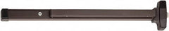 Falcon - 29-1/4 to 36" Wide Door Range, Duranodic Bronze Finish Medium Duty Rim Push Bar - 2-1/2 Projection - Makers Industrial Supply