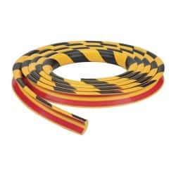 PRO-SAFE - Flexible Polyurethane Foam Type A Corner Guard - Yellow/Black - Makers Industrial Supply