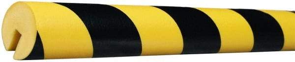 PRO-SAFE - Flexible Polyurethane Foam Type B Corner Guard - Yellow/Black - Makers Industrial Supply