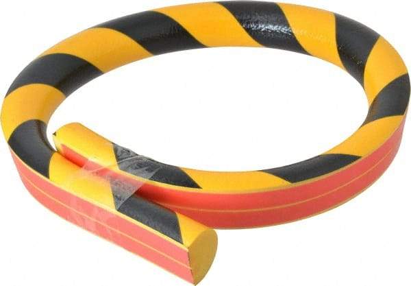 PRO-SAFE - Flexible Polyurethane Foam Type C Wall/Surface Protector - Yellow/Black - Makers Industrial Supply